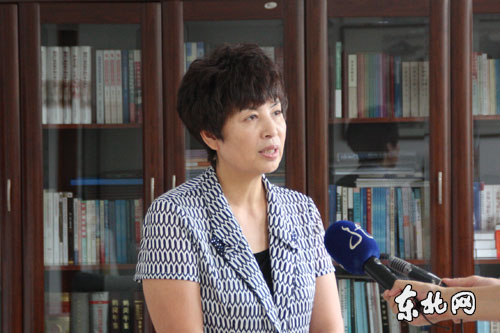 省委第十四督导组组长赵桂英.东北网记者 张锐 摄