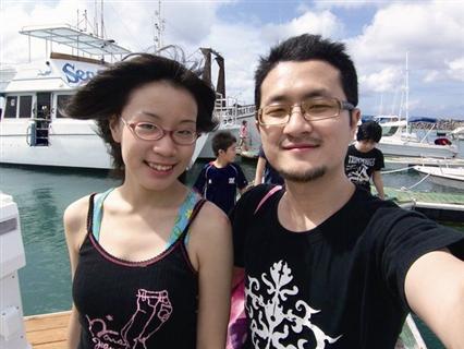 九把刀与女友小内(资料图)