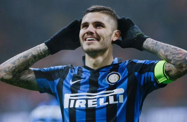 伊卡尔迪全场比赛获得的支援并不多,但阿根廷球星利用一次传中机会